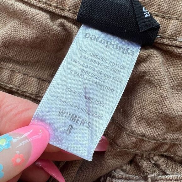 Vintage Patagonia Canvas Work Pants Organic Cotton Utility Wide Leg women’s sz 8 - Picture 5 of 8